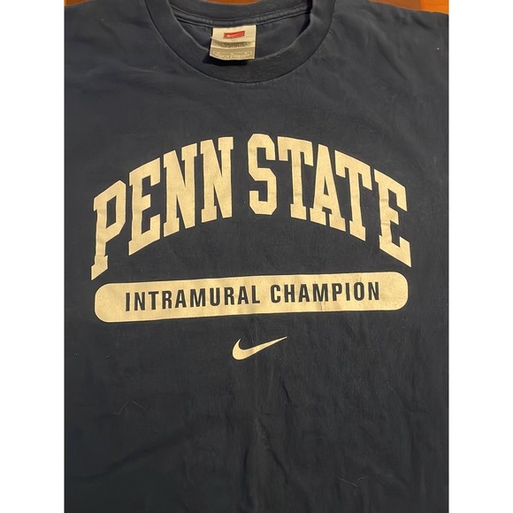 Nike Penn State Intramural Champion T Shirt Mens medium Blue NCAA Swoosh Tee - Picture 2 of 3